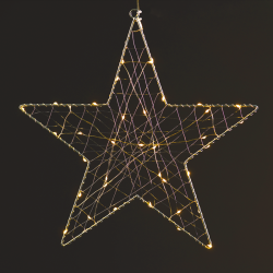 Φωτεινό Διακοσμητικό Αστέρι με Χάλκινο Καλώδιο X063014202